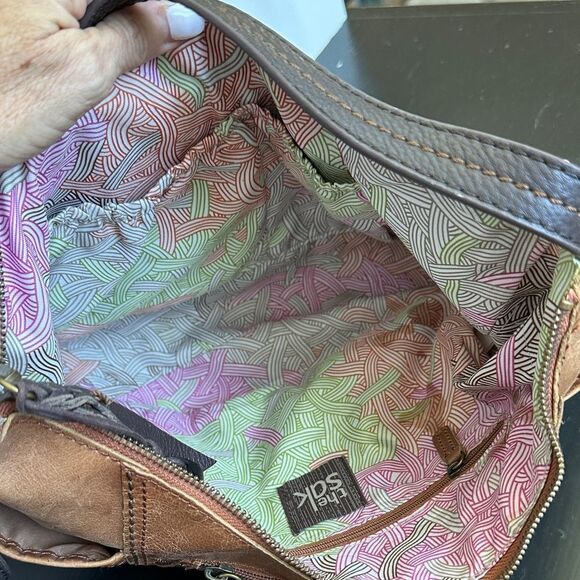 The Sak Genuine Leather Shoulder Bag purse soft luxurious clean - Picture 10 of 10